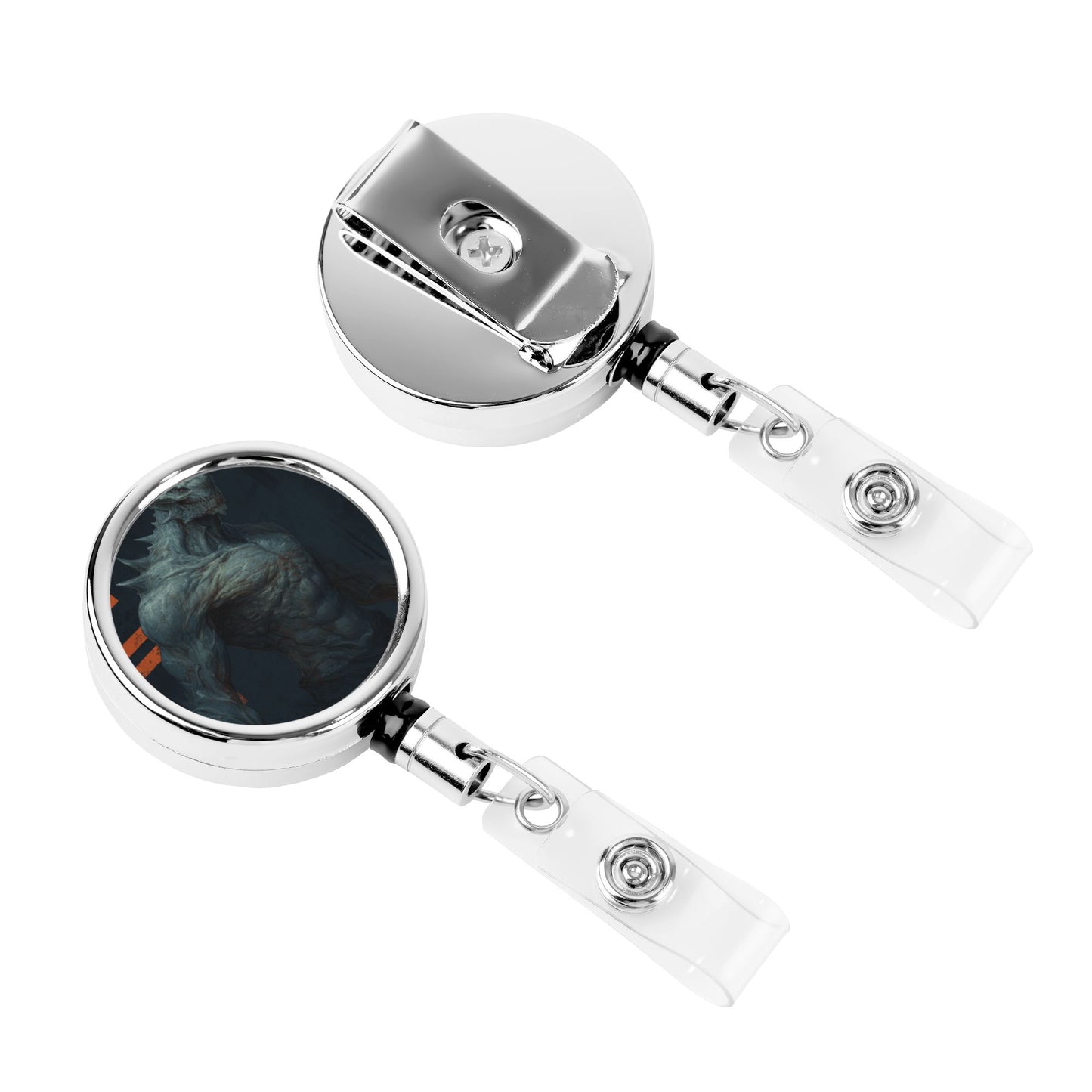 "Beast of Power" Creative Retractable Badge Reel | Powerful Illustration Design, Showcasing Unique Personality and Energy
