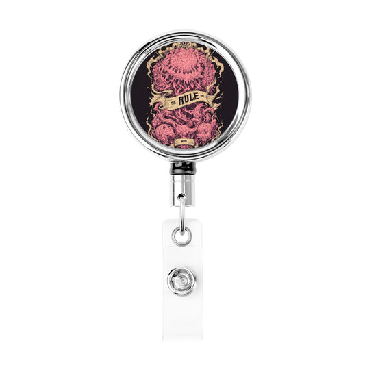 "Ocean King" Creative Retractable Badge Reel | Unique Illustration Design, Stylish and Practical
