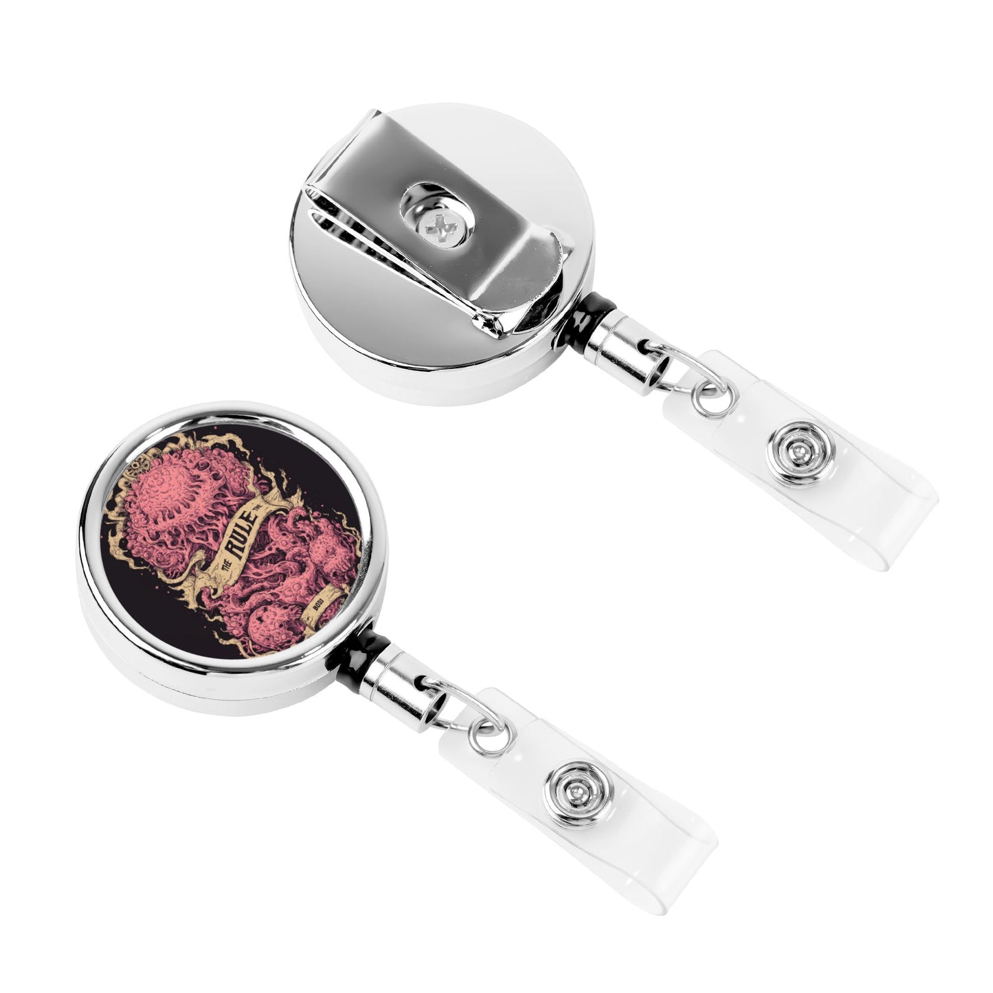 "Ocean King" Creative Retractable Badge Reel | Unique Illustration Design, Stylish and Practical