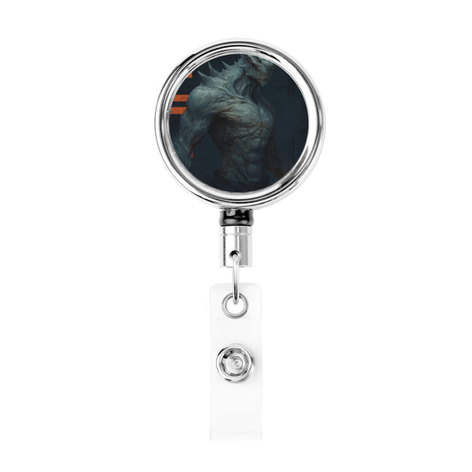 "Beast of Power" Creative Retractable Badge Reel | Powerful Illustration Design, Showcasing Unique Personality and Energy