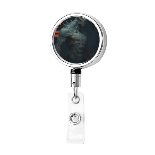 "Beast of Power" Creative Retractable Badge Reel | Powerful Illustration Design, Showcasing Unique Personality and Energy