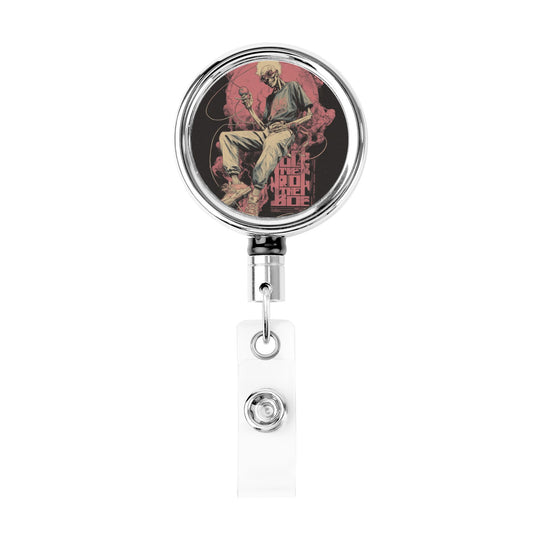 "Street Punk" Creative Retractable Badge Reel | Unique Illustration Design, Perfect Blend of Street Art and Practicality