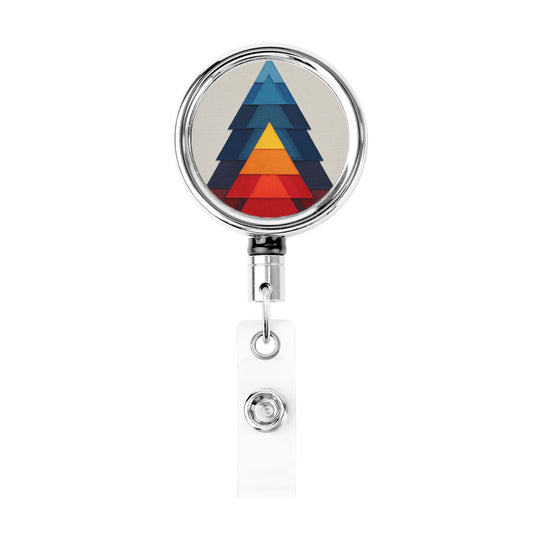 "Rainbow Triangle" Creative Retractable Badge Reel | Unique Gradient Color Design, A Perfect Combination of Modern Art and Function